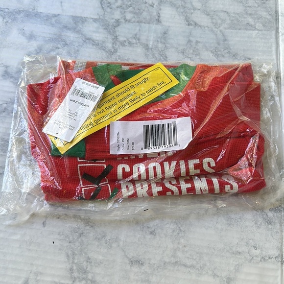 NWT Carter's Santa's Checklist pajamas New In Sealed Package 18 months - Picture 2 of 3